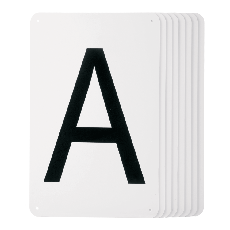 Lettere su targa Waldhausen da fissare 20 x 40 m