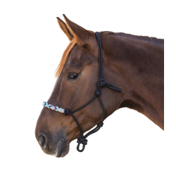 Capezzina Waldhausen con nodi Pearls Nero