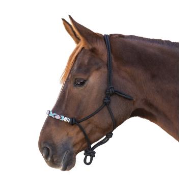 Capezzina Waldhausen con nodi Pearls Nero