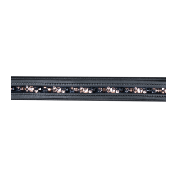 Capezzina in cuoio Waldhausen Crystal X-Line Nero / grigio Capezzina in cuoio Waldhausen Crystal X-Line Nero / grigio