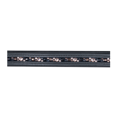 Capezzina in cuoio Waldhausen Crystal X-Line Nero / grigio Capezzina in cuoio Waldhausen Crystal X-Line Nero / grigio