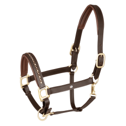 Capezzina in cuoio Waldhausen Crystal X-Line Marrone / oro