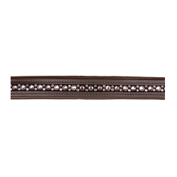 Capezzina in cuoio Waldhausen Crystal X-Line Marrone / oro