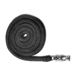 Lunga da cavezza Waldhausen Economic con moschettone anti-panico Nero