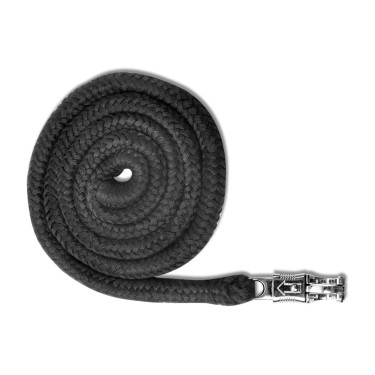 Lunga da cavezza Waldhausen Economic con moschettone anti-panico Nero