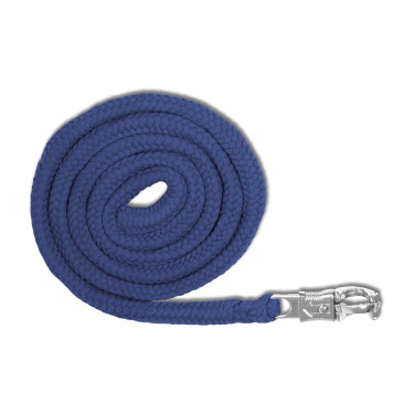 Lunga da cavezza Waldhausen Economic con moschettone anti-panico Blu scuro