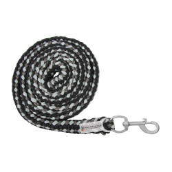 Lunga da cavezza Waldhausen Plus con moschettone Nero / grigio Lunga da cavezza Waldhausen Plus con moschettone Nero / grigio