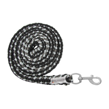Lunga da cavezza Waldhausen Plus con moschettone Nero / grigio Lunga da cavezza Waldhausen Plus con moschettone Nero / grigio