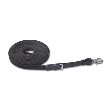 Longe Waldhausen conforme alla norma LPO senza fermaglio né girella Nero