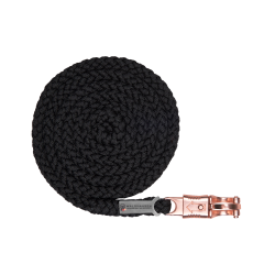 Longe Waldhausen Shine con moschettone antipanico Nero / oro rosa