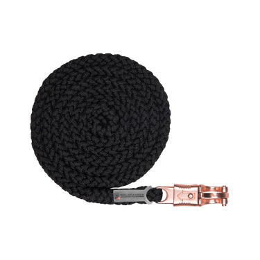 Longe Waldhausen Shine con moschettone antipanico Nero / oro rosa