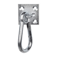 Moschettone Waldhausen su piastra Grigio