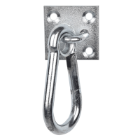 Moschettone Waldhausen su piastra Grigio