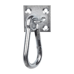 Moschettone Waldhausen su piastra Grigio