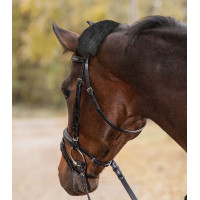 Imbottitura in pelle d'agnello Waldhausen per sopracapo o capezzina Nero