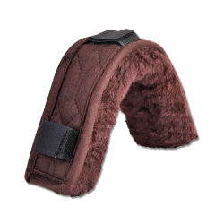 Imbottitura in pelle d'agnello Waldhausen sopra o sotto il capezzone Marrone