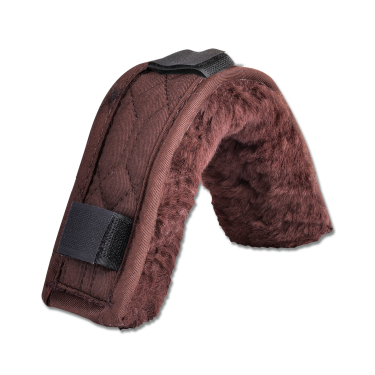 Imbottitura in pelle d'agnello Waldhausen sopra o sotto il capezzone Marrone