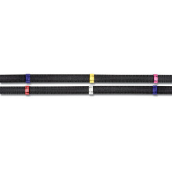 Redini antiscivolo Waldhausen con fermareni multicolore Nero