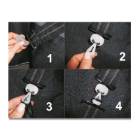 Safe-Gum Waldhausen 6 elastici con chiusure a T Grigio Safe-Gum Waldhausen 6 elastici con chiusure a T Grigio