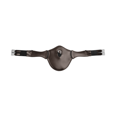 Pettorale con bavetta Waldhausen in cuoio con elastico Marrone