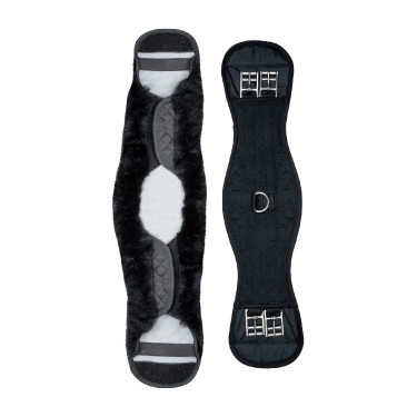 Sottopancia corto Waldhausen in pelle di agnello Nero / nero