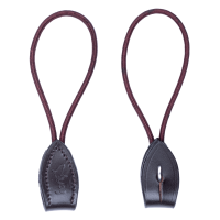 Lacci Pelham in cuoio corti Beris confezione da 2 Marrone