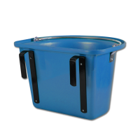 Secchio-mangiatoia da porta Waldhausen con maniglia Blu