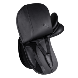 Sella da dressage Waldhausen in cuoio Comfort Nero