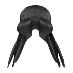 Sella da dressage Waldhausen in cuoio Comfort Nero