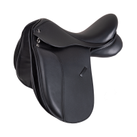 Sella da dressage Waldhausen in cuoio Comfort pony Nero Sella da dressage Waldhausen in cuoio Comfort pony Nero