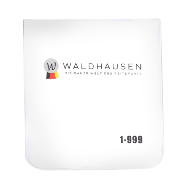 Set di numeri ovali Waldhausen con elastici Bianco
