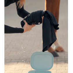 Coperta rinfrescante Waldhausen Health + Care Ice Layer Blu notte