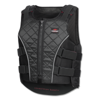 Gilet di protezione Swing P19 con cerniera per adulti Nero / grigio