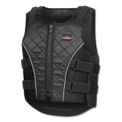 Gilet di protezione Swing P19 con cerniera per adulti Nero / grigio