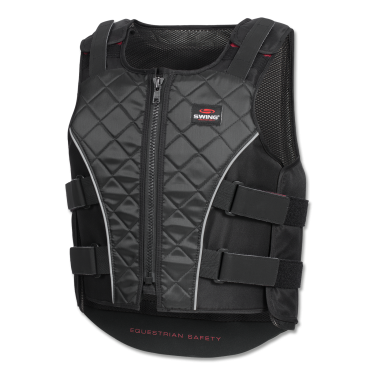 Gilet di protezione Swing P19 con cerniera per adulti Nero / grigio