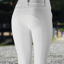 Pantaloni con fondo in silicone effetto pelle Tiffany B Vertigo donna Bianco brillante Pantaloni con fondo in silicone effetto pelle Tiffany B Vertigo donna Bianco brillante