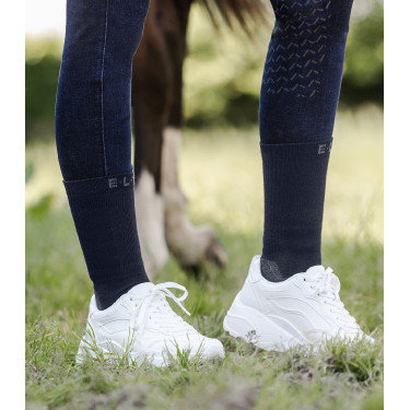 Calzini da equitazione ELT Bamboo corti Blu profondo