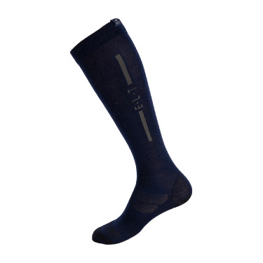 Calze da equitazione unisex in merino ELT Blu profondo