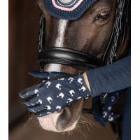 Guanti da equitazione ELT Lucky Dora bambino Blu notte / lucky Guanti da equitazione ELT Lucky Dora bambino Blu notte / lucky