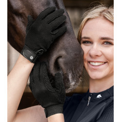 Guanti da equitazione ELT Picot Nero