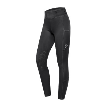 Leggings da equitazione ELT Ella grip ginocchia Nero