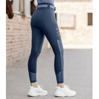 Leggings da equitazione ELT Nina Blu denim