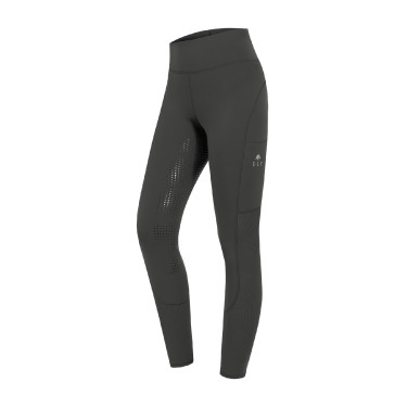 Leggings da equitazione ELT a vita alta Hanna mesh Fango Grigio