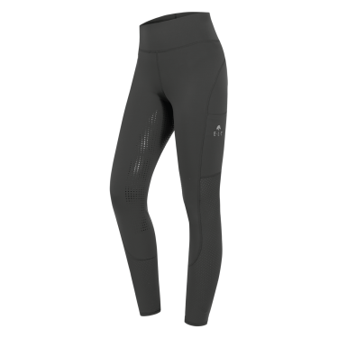 Leggings da equitazione ELT a vita alta Hanna mesh Fango Grigio