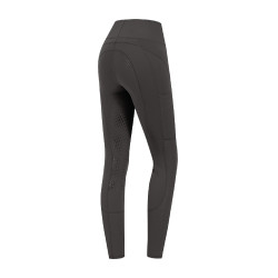 Leggings da equitazione ELT a vita alta Hanna mesh Fango Grigio