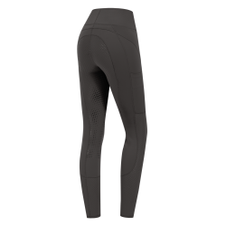 Leggings da equitazione ELT a vita alta Hanna mesh Fango Grigio