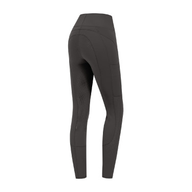Leggings da equitazione ELT a vita alta Hanna mesh Fango Grigio