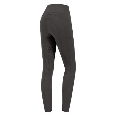 Leggings da equitazione ELT a vita alta Hanna mesh Fango Grigio