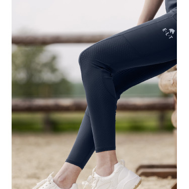 Leggings da equitazione ELT a vita alta Hanna mesh Blu notte