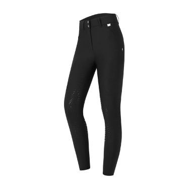 Pantaloni da equitazione ELT Performance Odelette silicone Nero